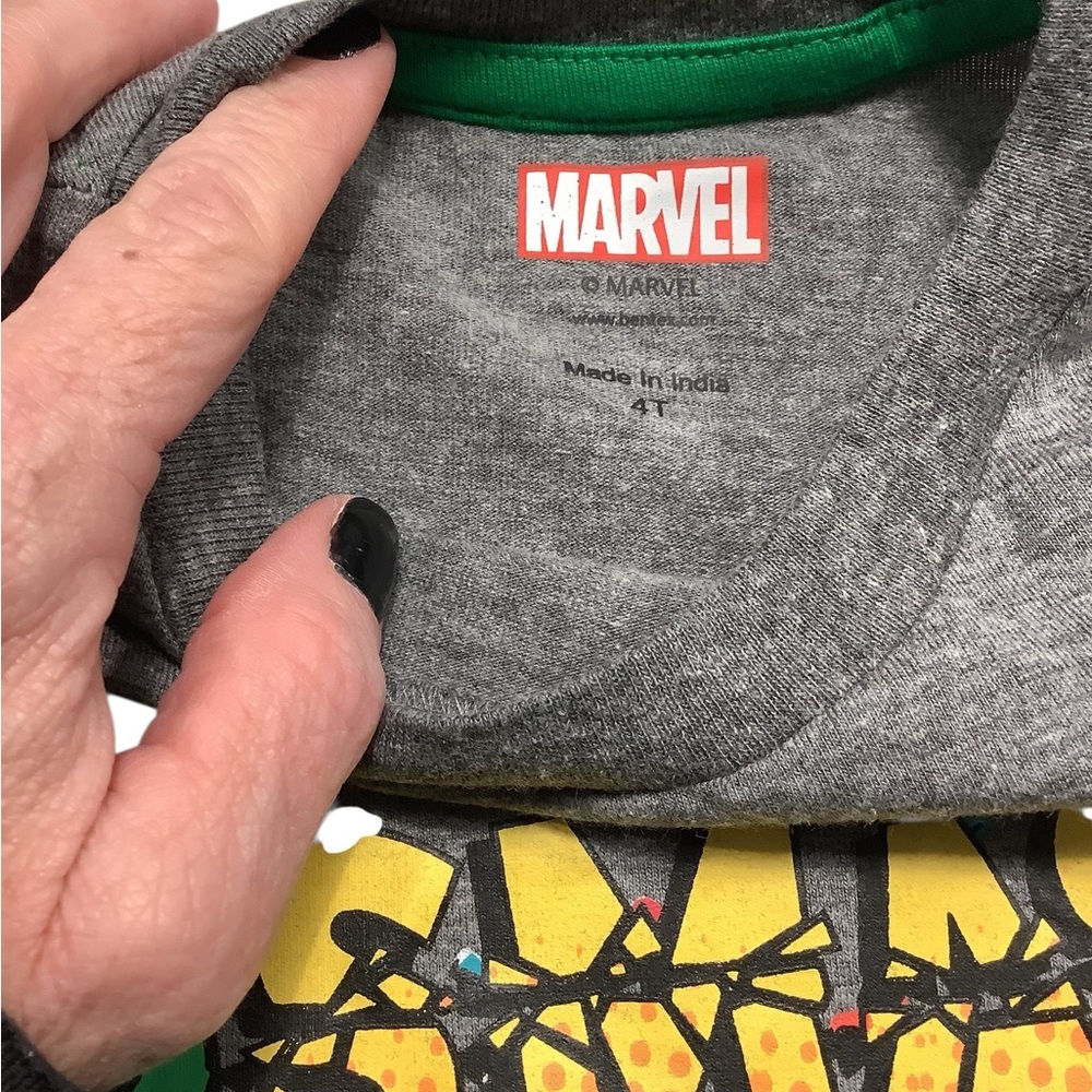 Marvel Adventures Hulk Birthday Gray T-Shirt BRAND NEW 4T - Picture 4 of 7